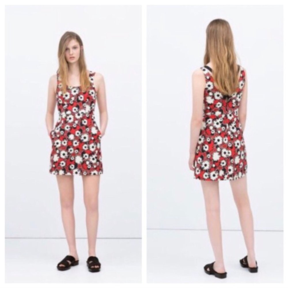 2/$50💜ZARA FLORAL DRESS NWOT, XS - Picture 2 of 7